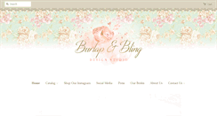 Desktop Screenshot of burlapandblingdesignstudio.com
